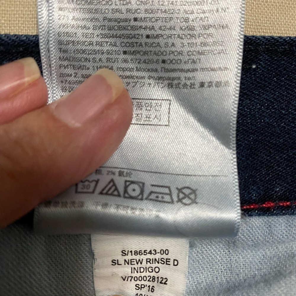 Banana Republic Mens Slim Blue Denim Jeans in a Dark Wash, Size 32X32. - Picture 4 of 5